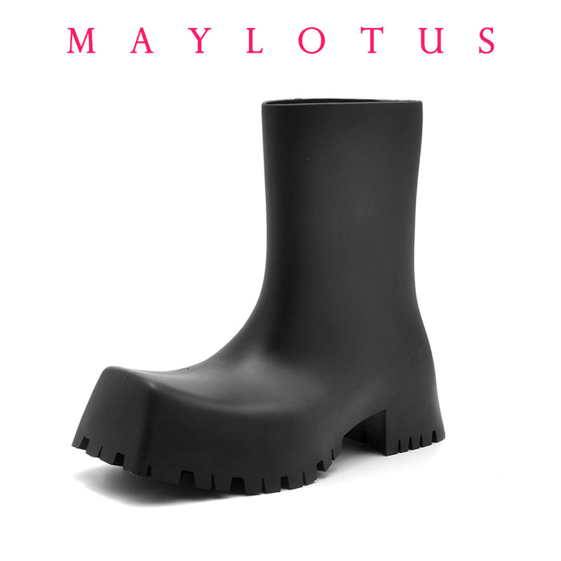 Men'S Fashion Brands - New Fashion Square Toe Thick Sole