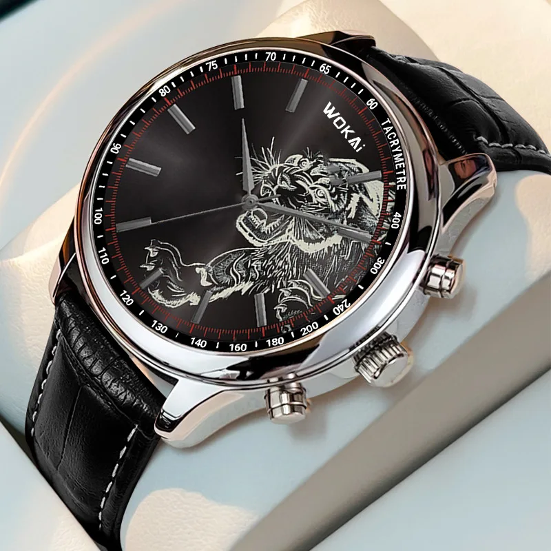 Men'S Fashion Quartz Watch Wokai - New Fashion WOKAI Watch Men Tiger