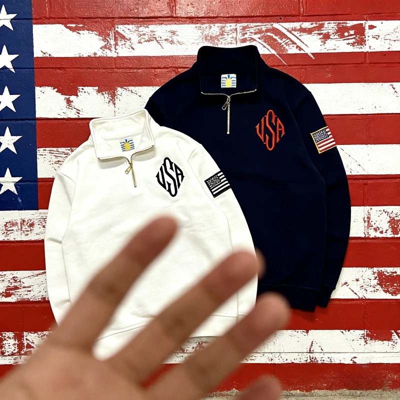 Mens Fashion Quarter Zip - Y2K Oversized Vintage Jacket New Arrival