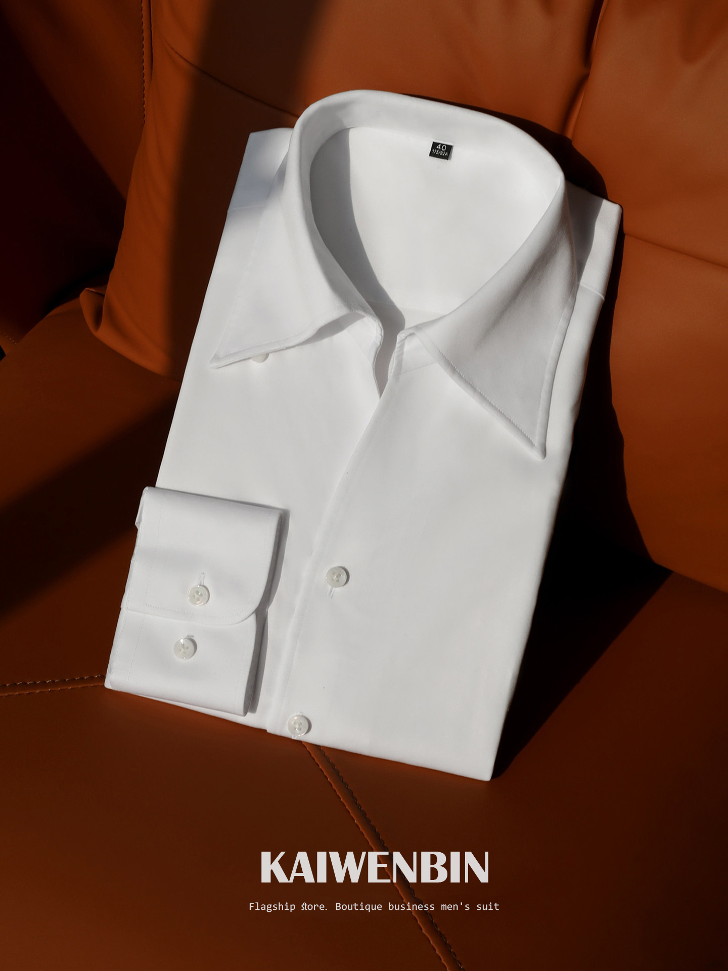 Dress Shirt Non-Iron - Men's Point Collar Shirt Cotton 100%