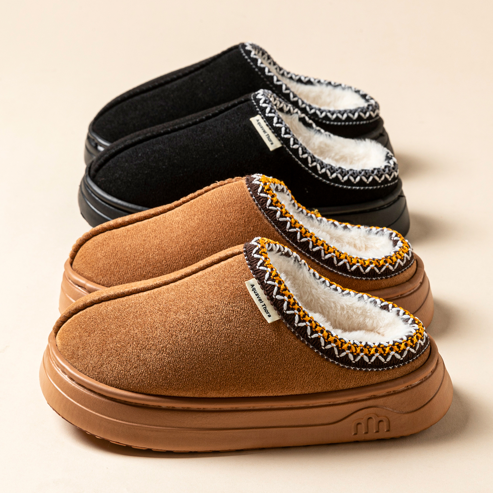 Men'S Fashion Footwear - Winter Anti-slip Women's Soft Slipper Boots