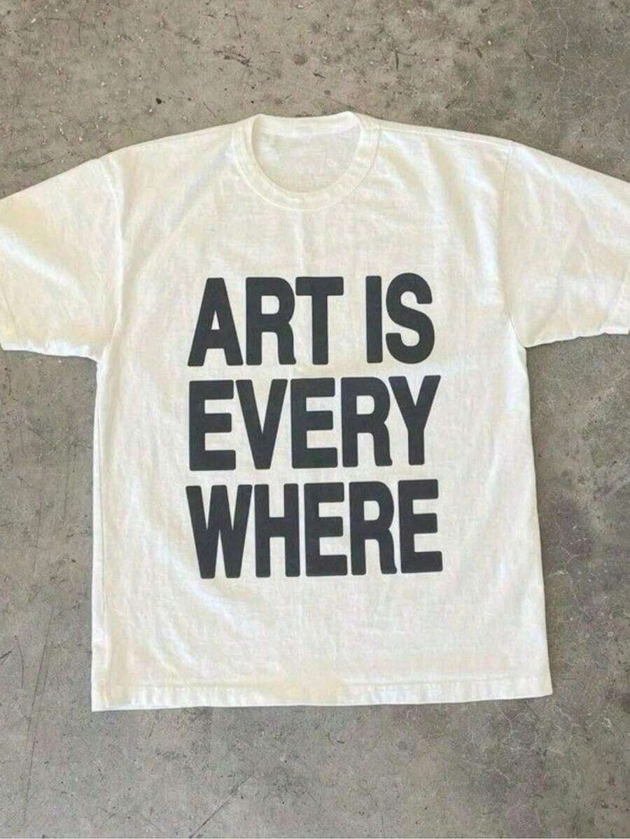 Graphic Tee Oversized - Oversize Art Is Everywhere Graphic T-Shirt