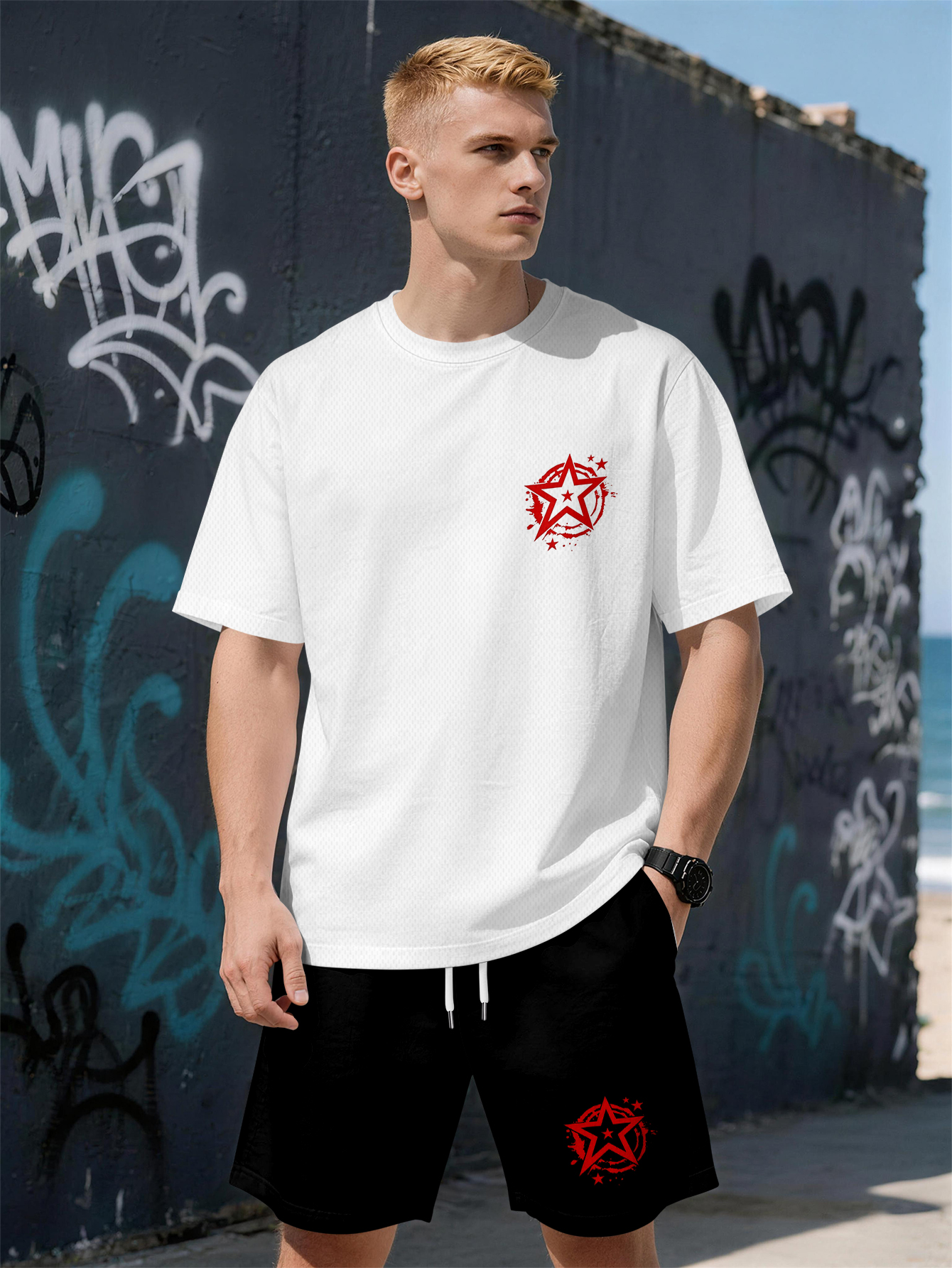 Men'S Fashion Brands - 2026 Summer New Men's Short-Sleeved Set