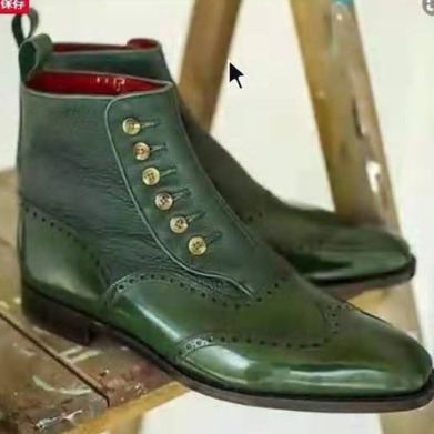 Men'S Fashion Footwear - Men's Leather Suede Chelsea Boots Side