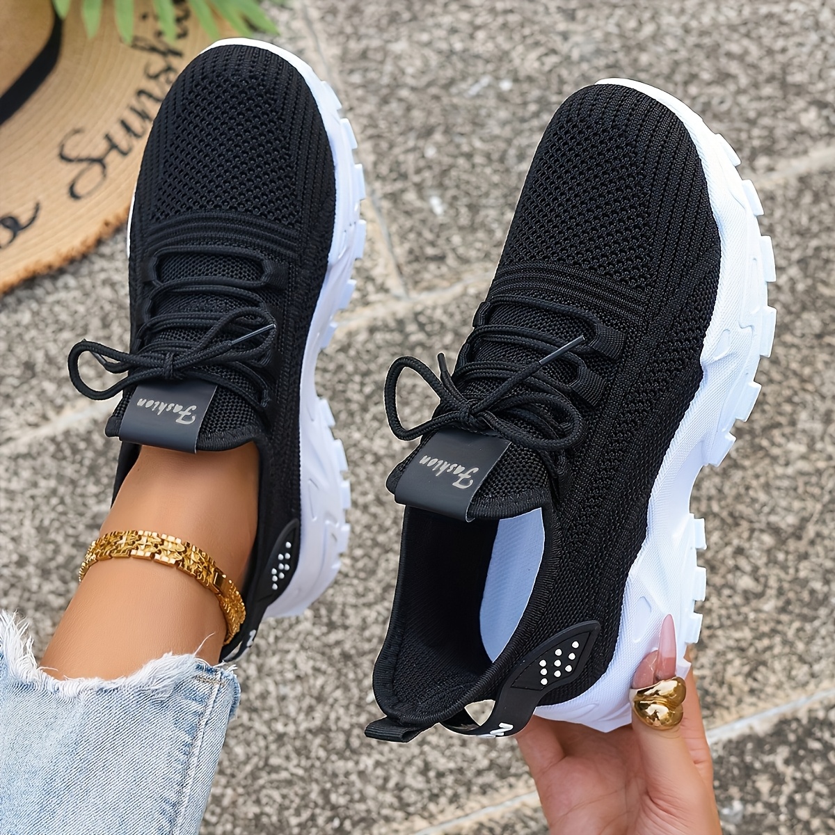 Mens Fashion Week - Breathable Knit Sneakers Fashion Comfortable Slip