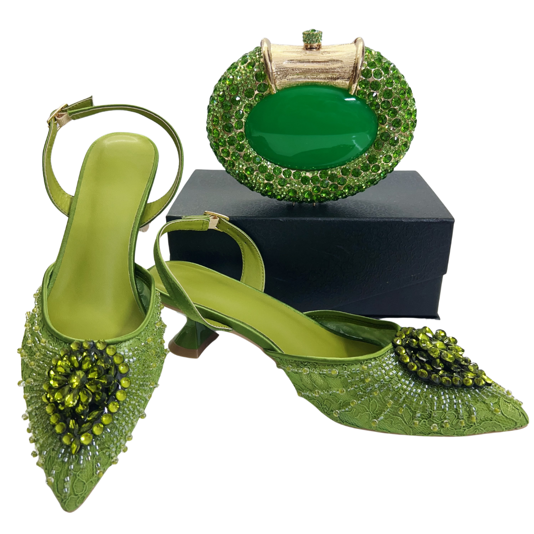 Men'S Fashion Footwear - Italian Designer Evening Shoes With Clutch