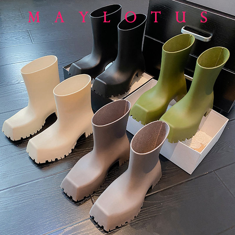 New Fashion Square Toe Thick S - Men'S Fashion Brands ulasan dan harga