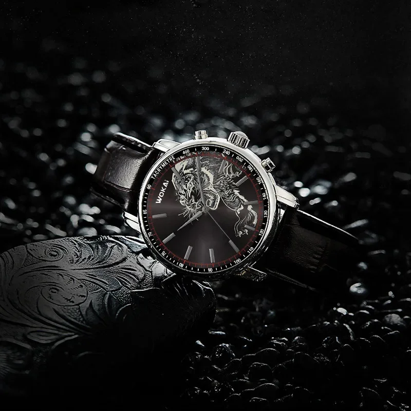 New Fashion WOKAI Watch Men Ti - Men'S Fashion Quartz Watch Wokai ulasan dan harga