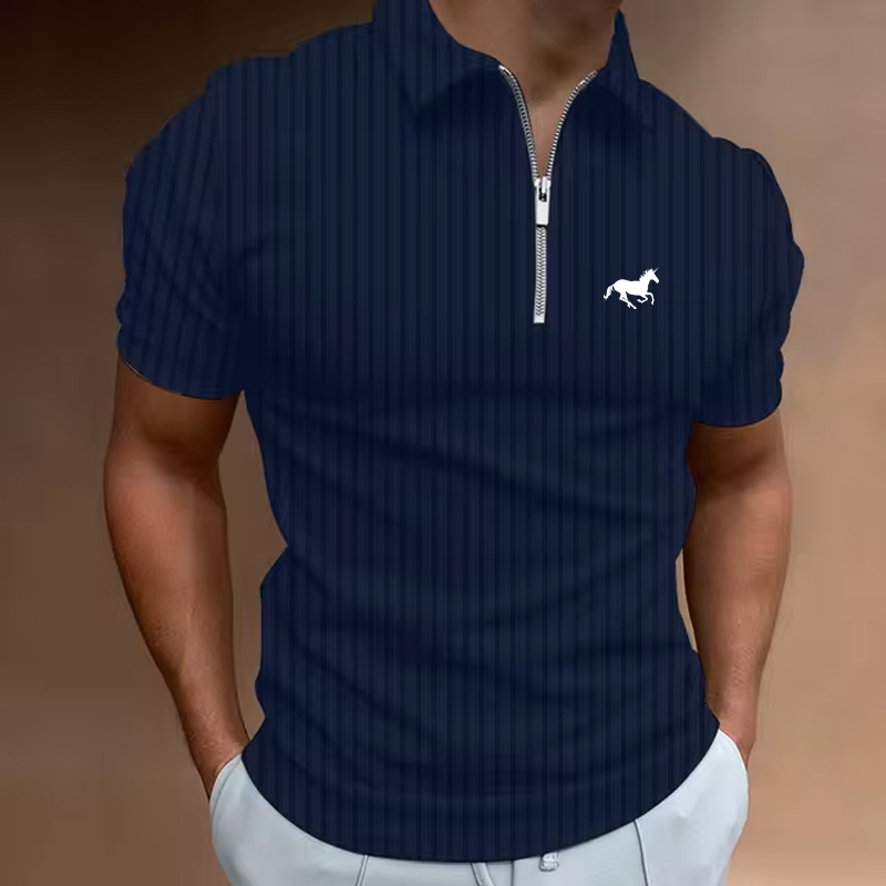 Summer Men Golf Shirt Polo Cas - Mens Fashion Quarter Zip ulasan dan harga