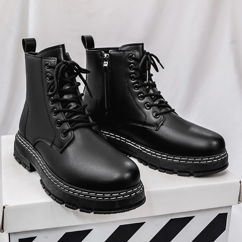 Men's 4-Season Black Patent Le - Mens Fashion Modern ulasan dan harga