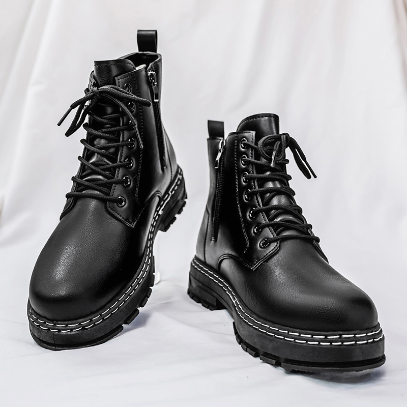 Men's 4-Season Black Patent Le - Mens Fashion Modern ulasan dan harga
