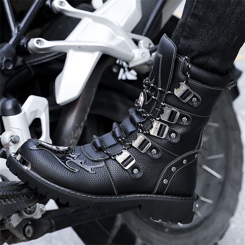 Motorcycle Boots Four Season N - Men'S Fashion Plus ulasan dan harga