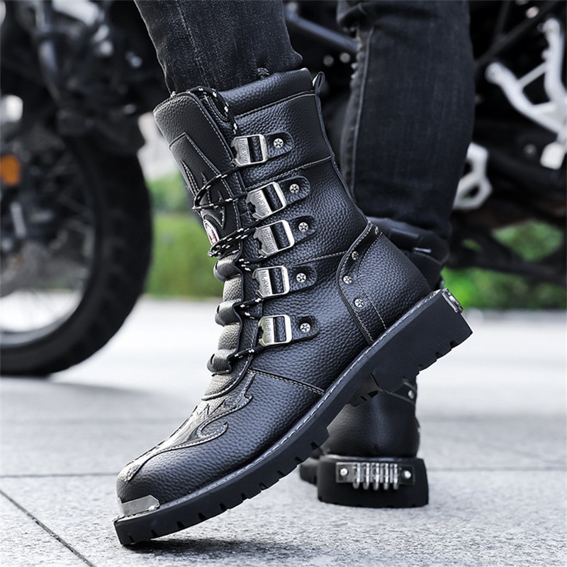 Motorcycle Boots Four Season N - Men'S Fashion Plus ulasan dan harga