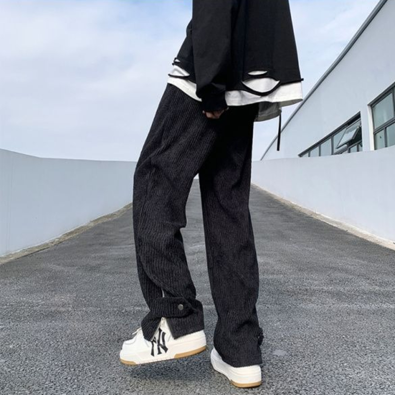 Male Sports Pants Black Solid  - Men'S Fashion Deals ulasan dan harga