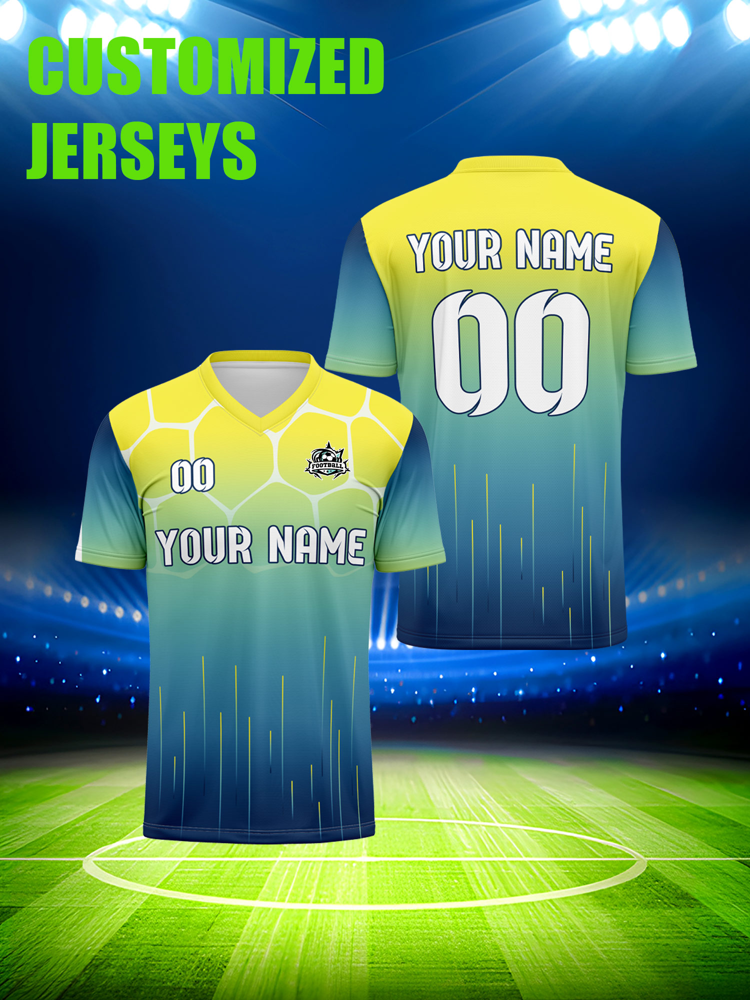Custom Soccer Jersey With Cust - Mens Fashion Modern ulasan dan harga