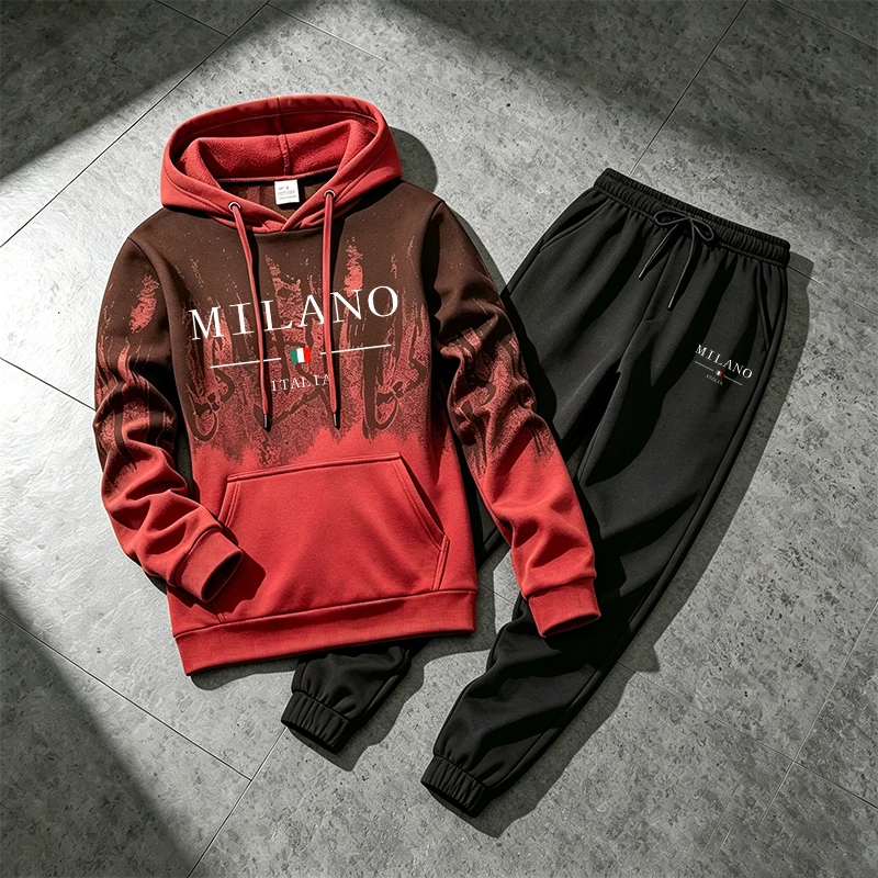 Italy Fashion Sportswear 2pcs  - Mens Fashion Suits ulasan dan harga