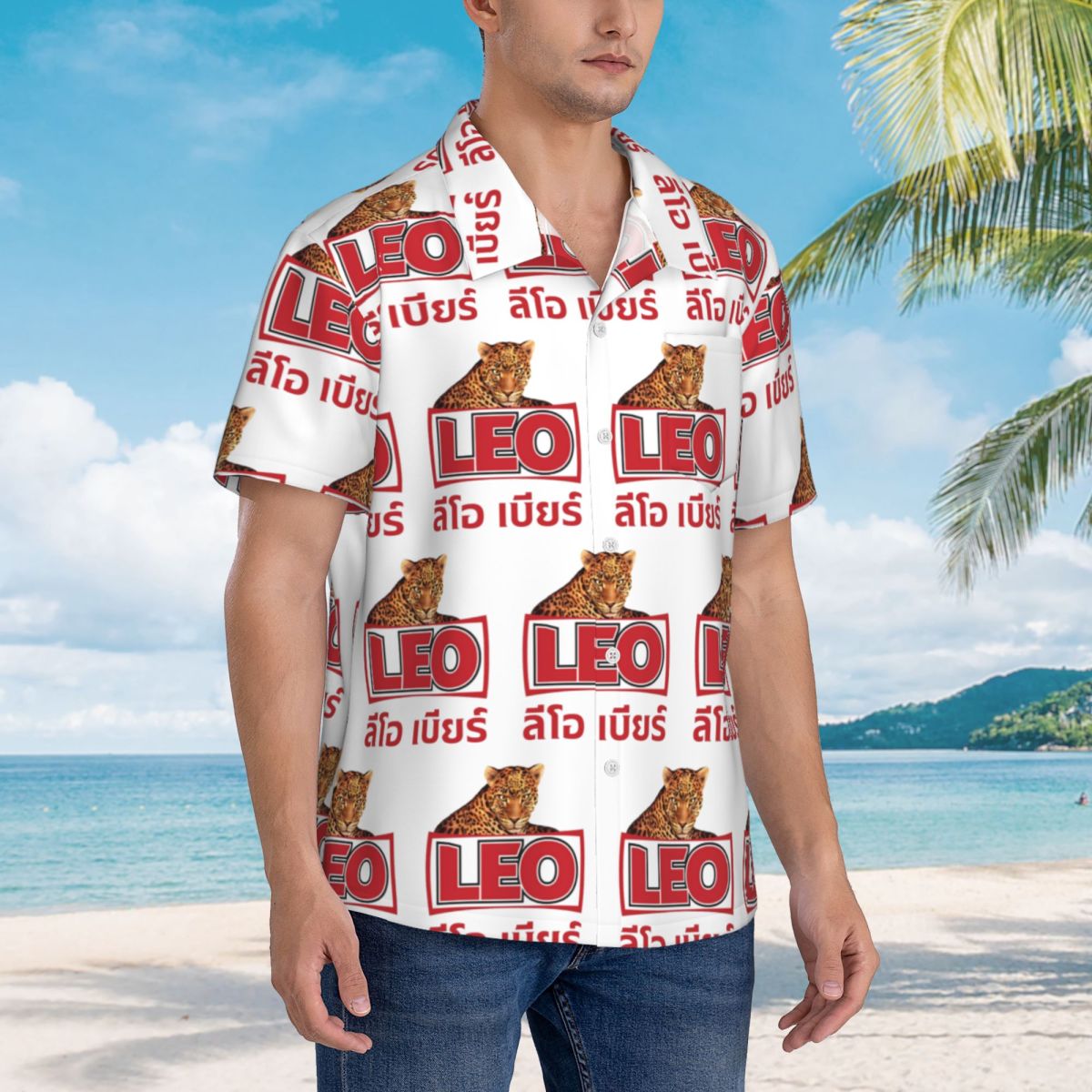 Leo Beer Bangkok Hawaiian Shir - Mens Fashion Bangkok ulasan dan harga
