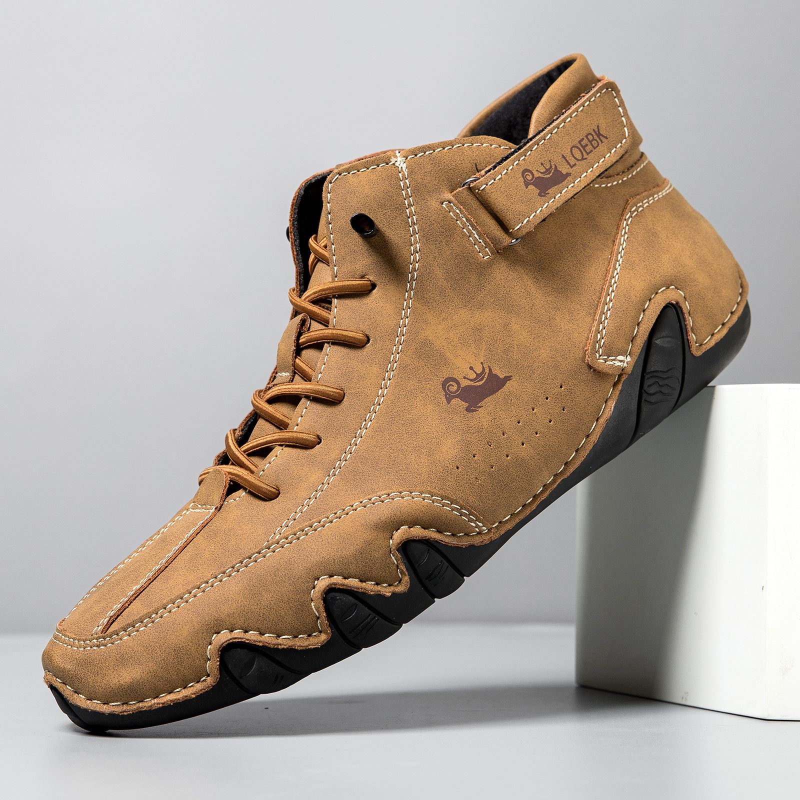 Leather Casual Shoes Sneakers  - Men'S Fashion Footwear ulasan dan harga