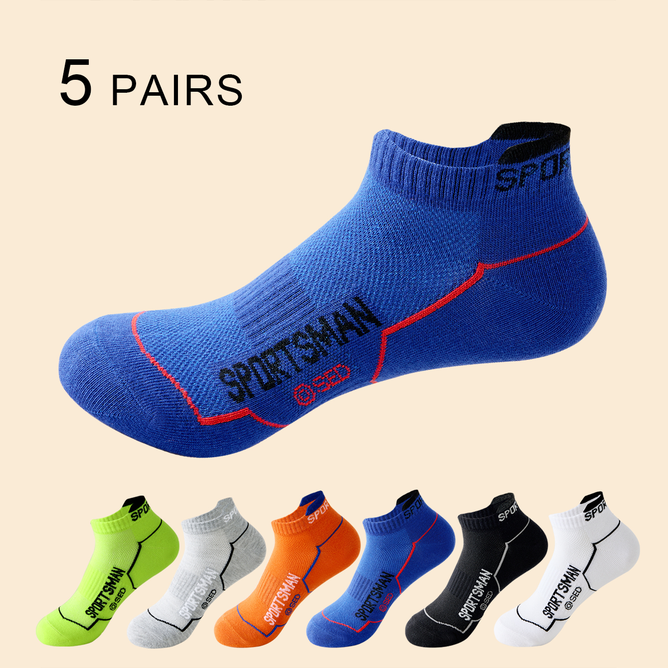 5 Pairs High Quality Men's Sum - Socks Ankle Men ulasan dan harga