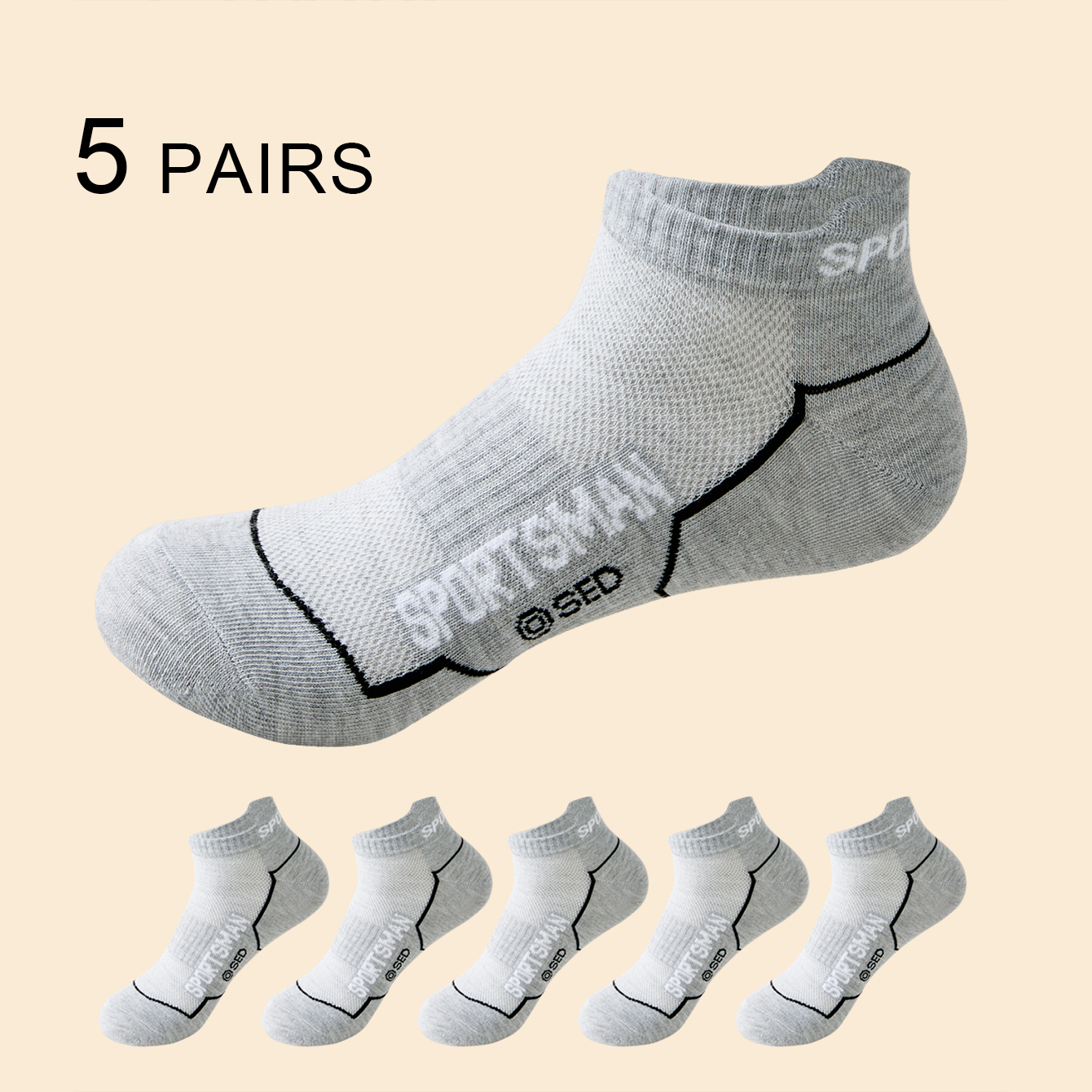 5 Pairs High Quality Men's Sum - Socks Ankle Men ulasan dan harga
