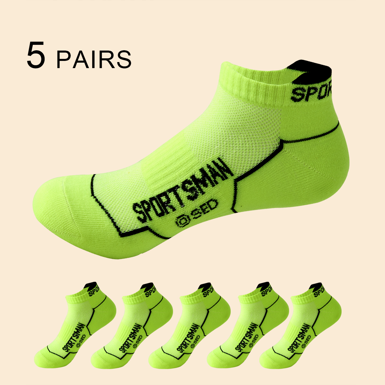 5 Pairs High Quality Men's Sum - Socks Ankle Men ulasan dan harga