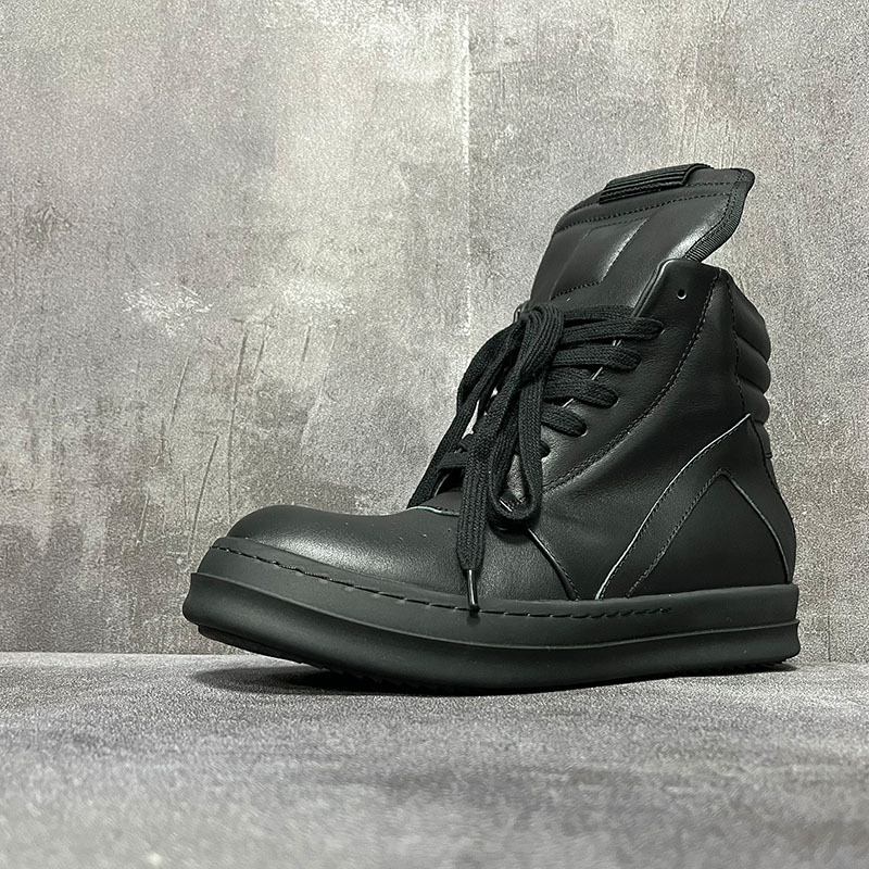 Men‘s High Top Shoes Women Lea - Mens Fashion Modern ulasan dan harga
