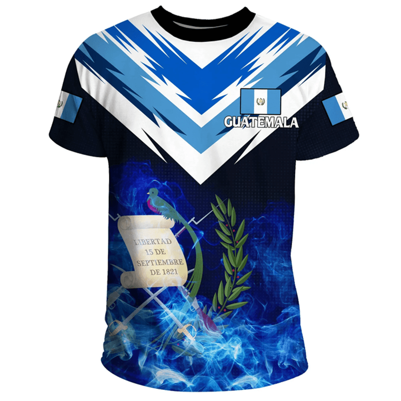 Guatemala National 3D Print T- - Men'S Fashion Guatemala ulasan dan harga