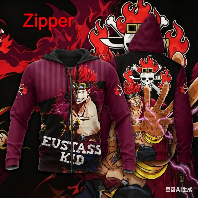 One Piece Donquixote Doflaming - Men'S Fashion Zipper Hoodie ulasan dan harga