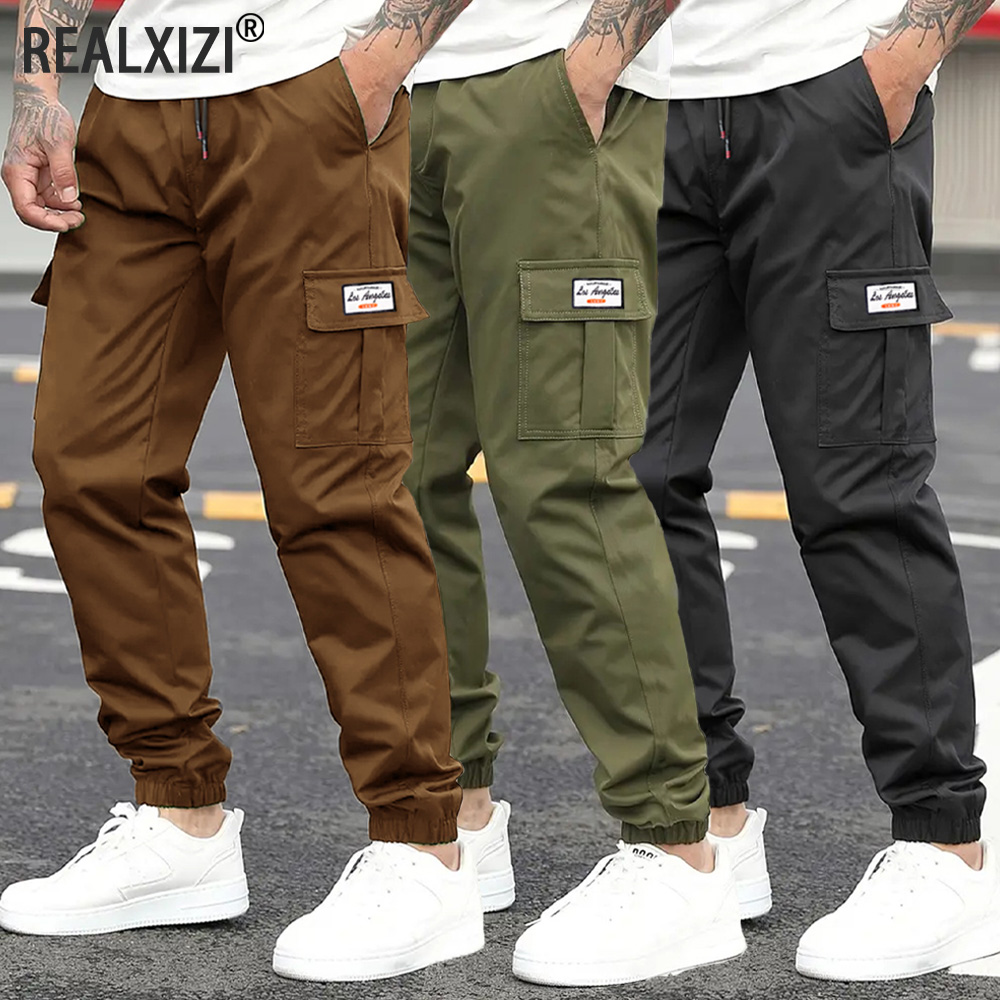 Men's Cargo Pants Sweatpants O - Cargo Jogger Pants ulasan dan harga