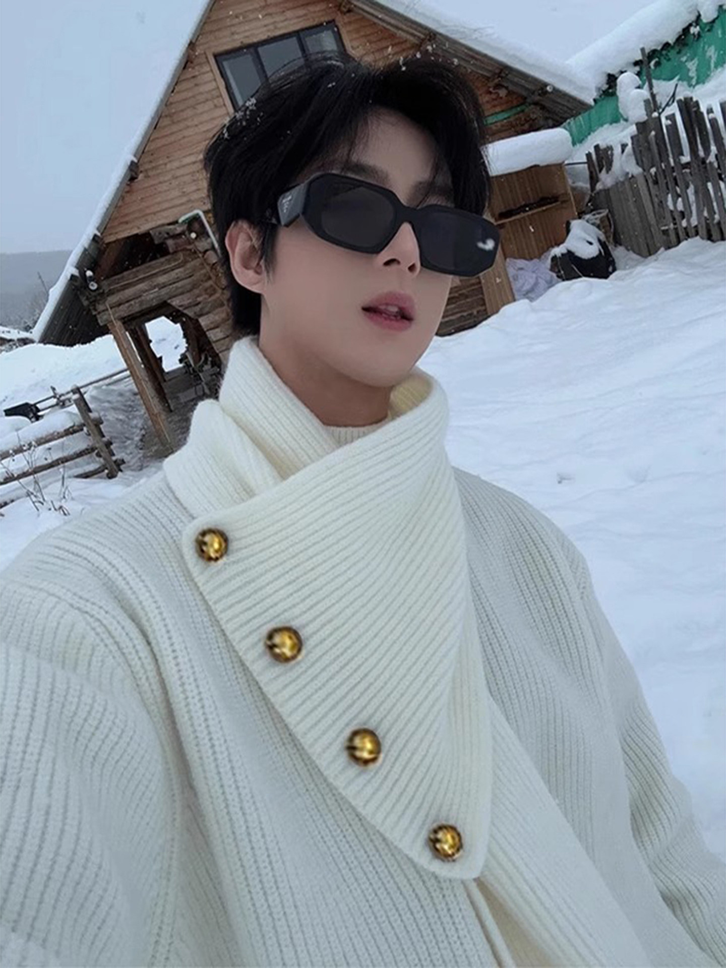 Fur Collar Pullovers Blancos M - Men'S Fashion For Hot Weather ulasan dan harga