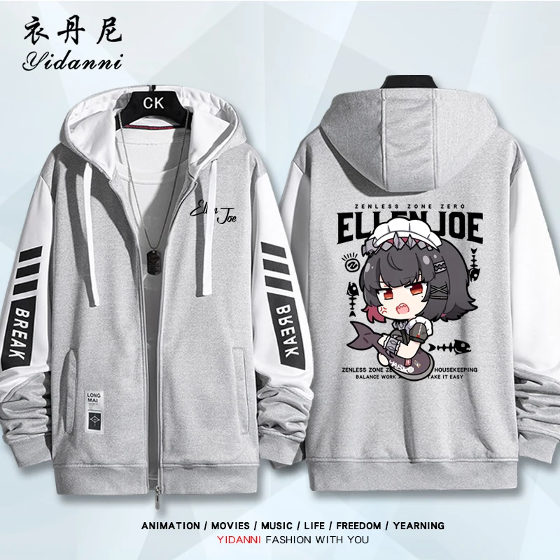2025 NEW gAME Zenless Zone Zer - Men'S Fashion Zipper Hoodie ulasan dan harga
