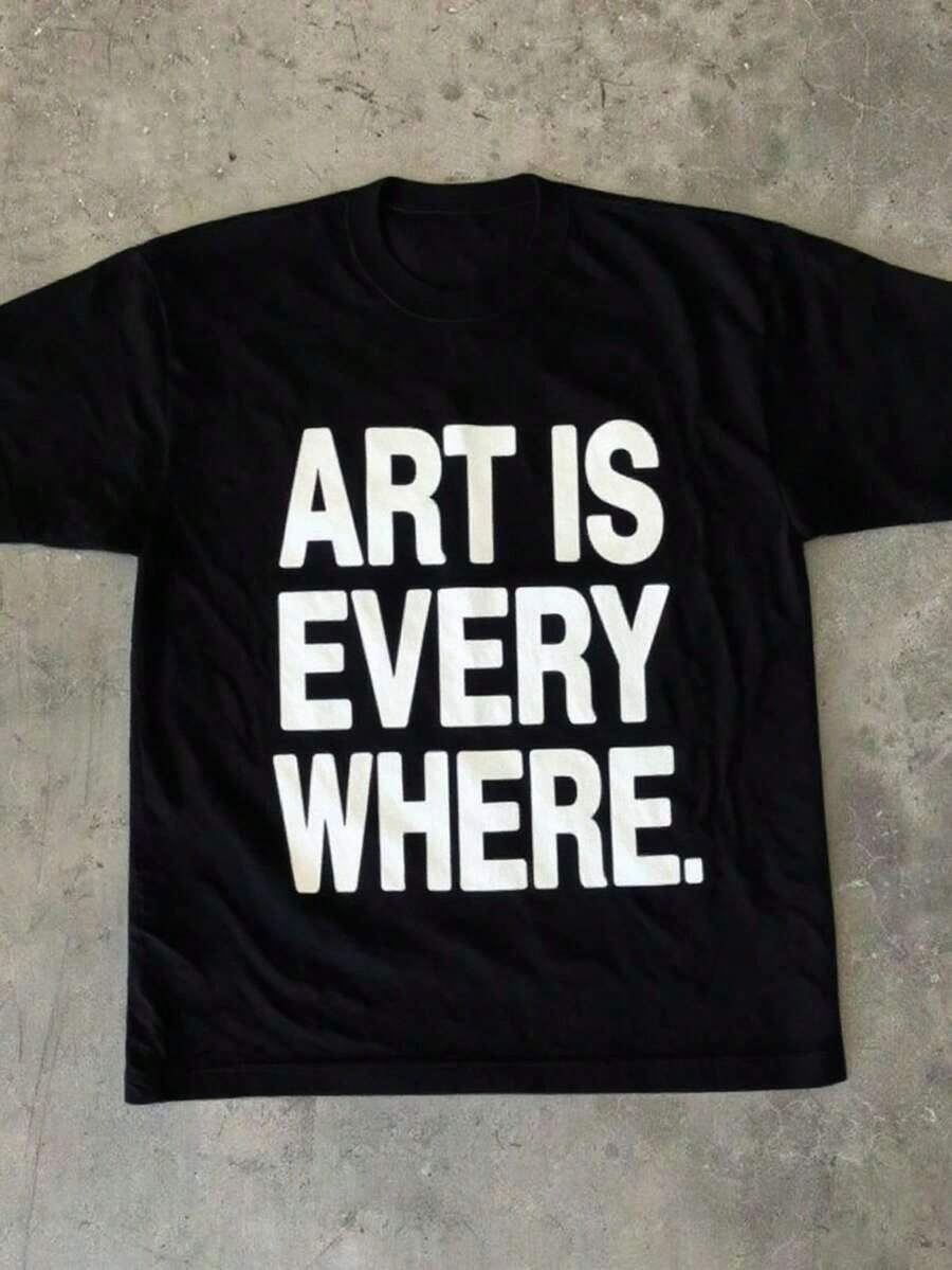 Oversize Art Is Everywhere Gra - Graphic Tee Oversized ulasan dan harga