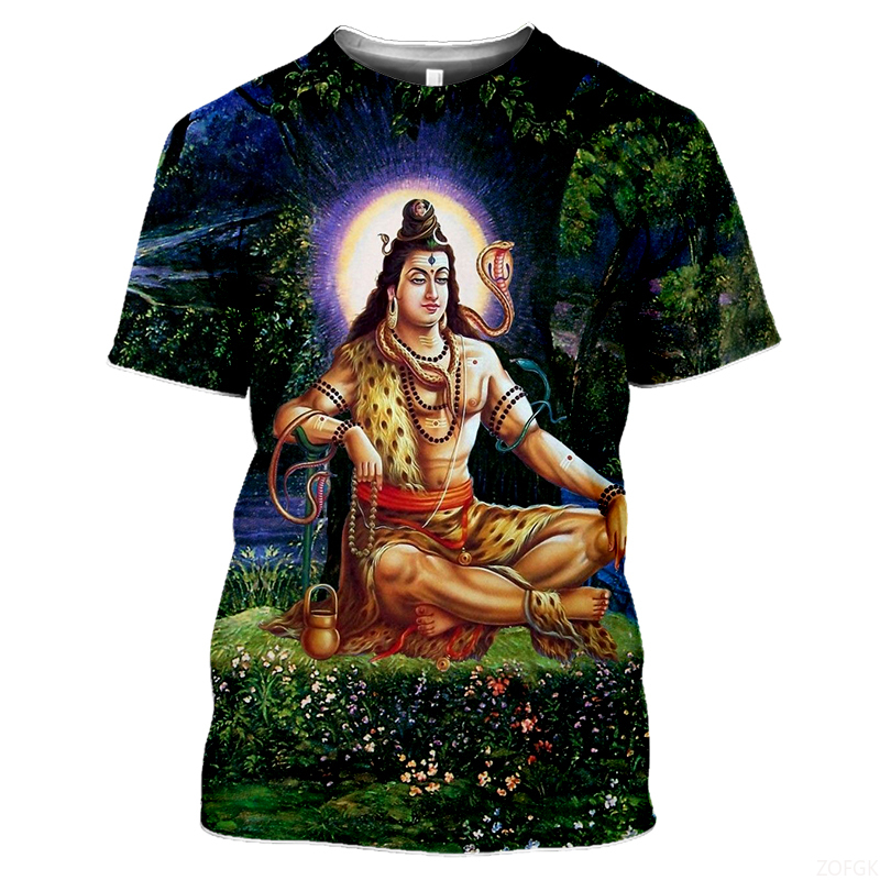 Summer Fashion Indian Deities  - Graphic Tee Oversized ulasan dan harga