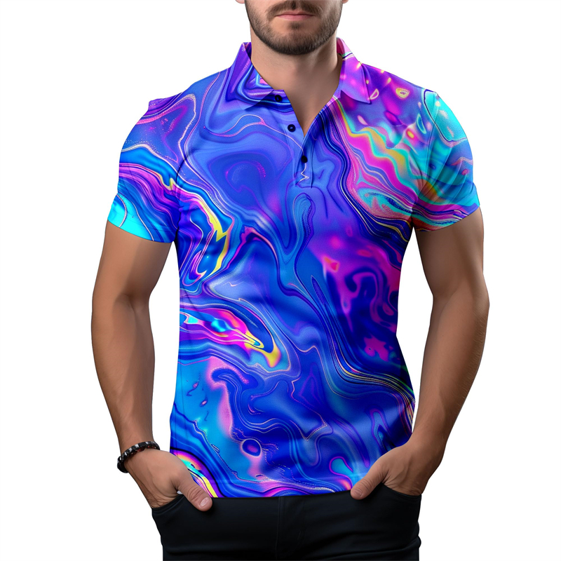 2024 New 3d Print Polo Shirt F - Men'S Fashion Golf Clothing ulasan dan harga