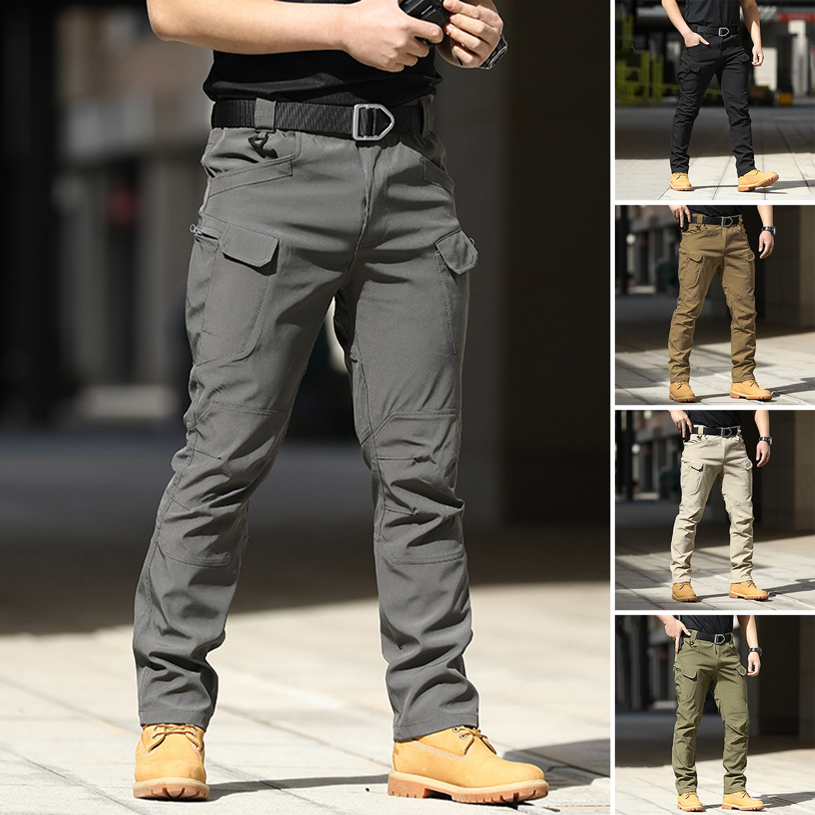 Men Camo Multi Pockets Cargo P - Cargo Jogger Pants ulasan dan harga