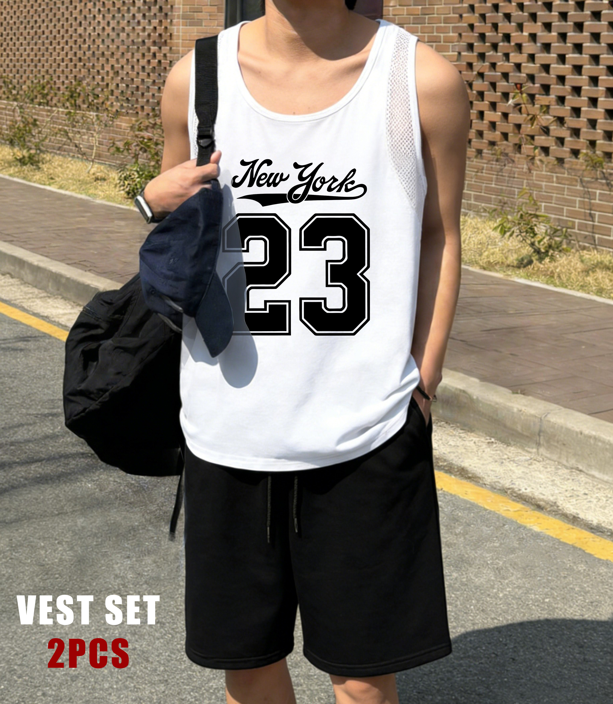 New York Number 23 Print Men V - Mens Fashion Suits ulasan dan harga