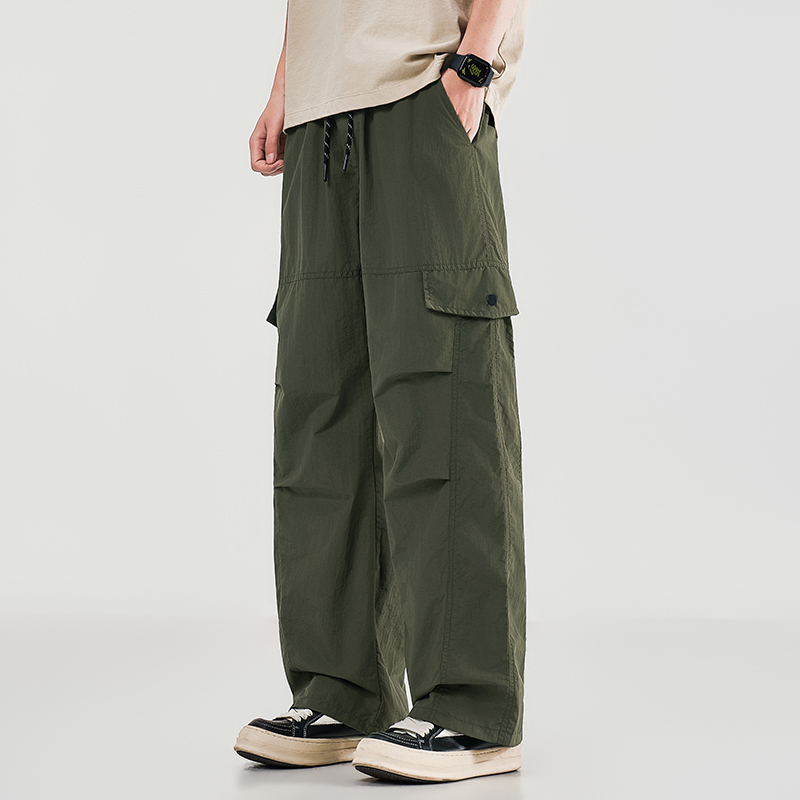 Summer Men's Workwear Wide Leg - Cargo Jogger Pants ulasan dan harga