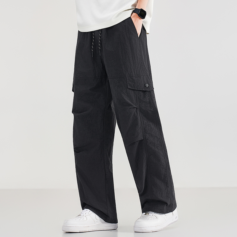 Summer Men's Workwear Wide Leg - Cargo Jogger Pants ulasan dan harga