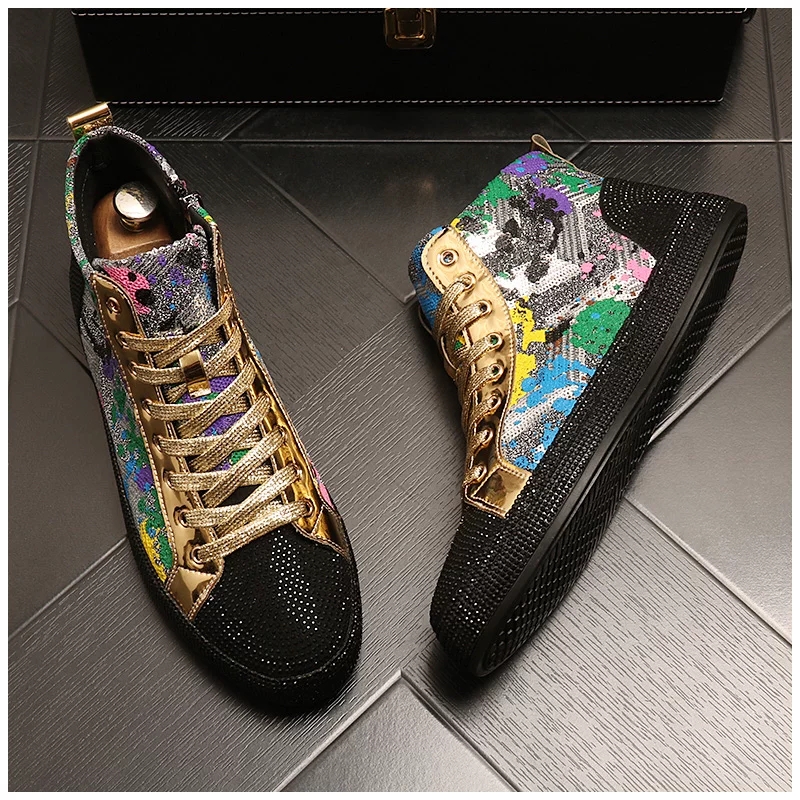 European fashion rhinestone se - Men'S Fashion Footwear ulasan dan harga
