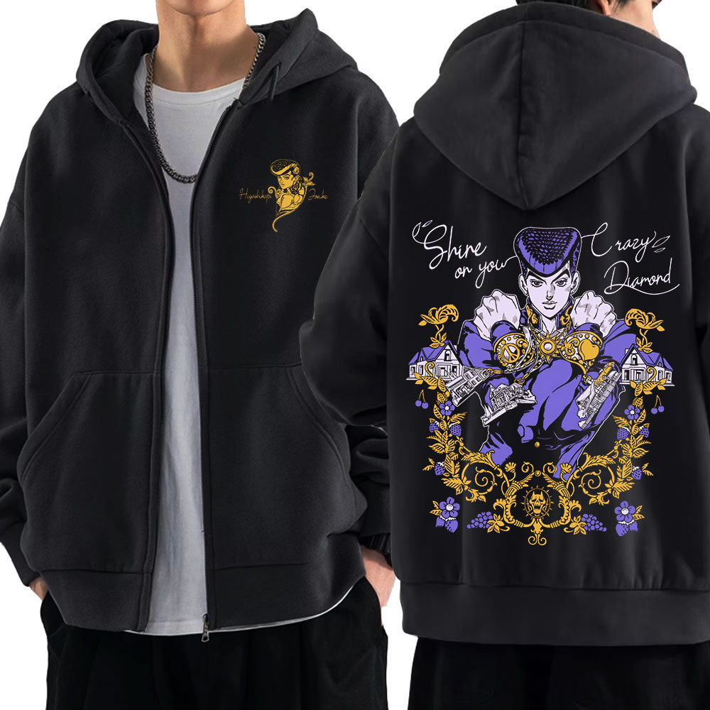 Anime Jojo Bizarre Adventure Z - Men'S Fashion Zipper Hoodie ulasan dan harga