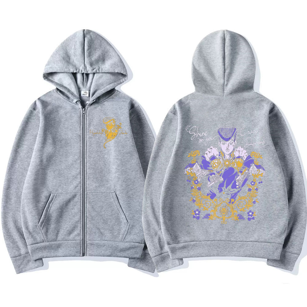 Anime Jojo Bizarre Adventure Z - Men'S Fashion Zipper Hoodie ulasan dan harga