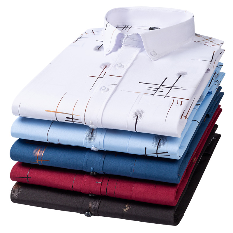 2024  Men's Dress Shirts Sprin - Dress Shirt Non-Iron ulasan dan harga