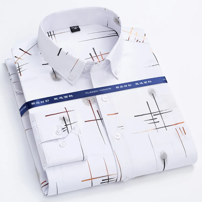 2024  Men's Dress Shirts Sprin - Dress Shirt Non-Iron ulasan dan harga
