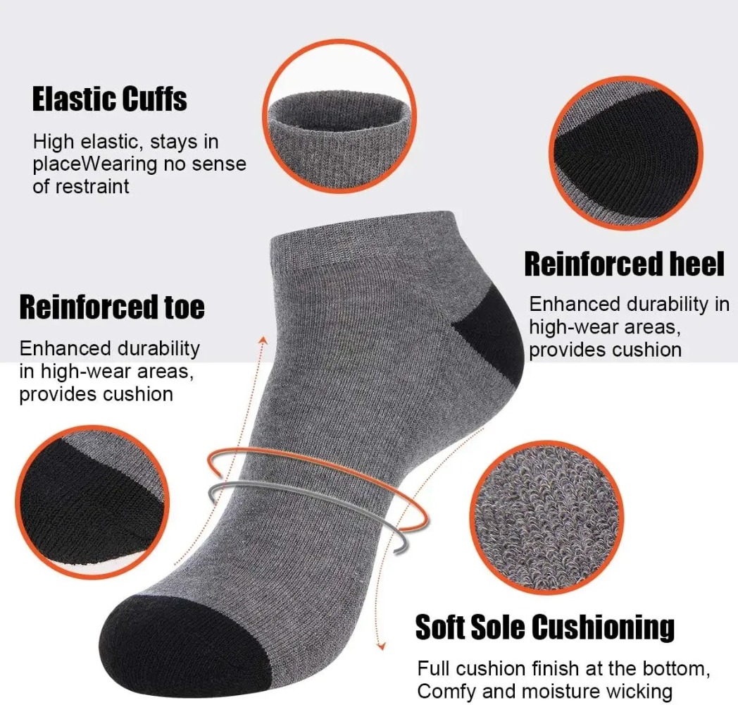 1-10Pairs Breathable Mens Summ - Socks Ankle Men ulasan dan harga