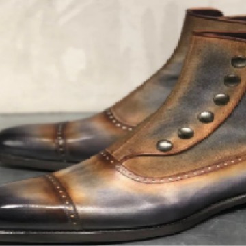 Men's Leather Suede Chelsea Bo - Men'S Fashion Footwear ulasan dan harga