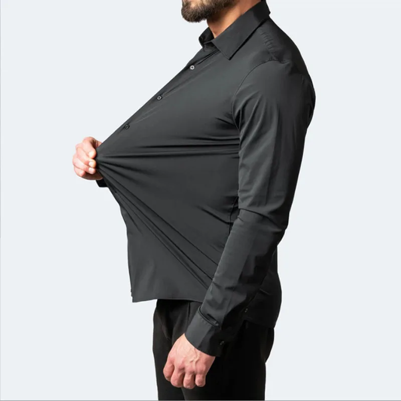 6xl summer black White Oversiz - Dress Shirt Non-Iron ulasan dan harga