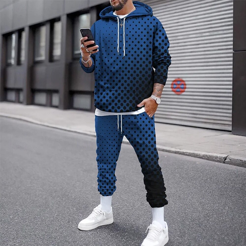 Funny 3D Polka Dot Print Men's - Mens Fashion Suits ulasan dan harga