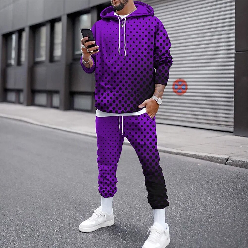 Funny 3D Polka Dot Print Men's - Mens Fashion Suits ulasan dan harga