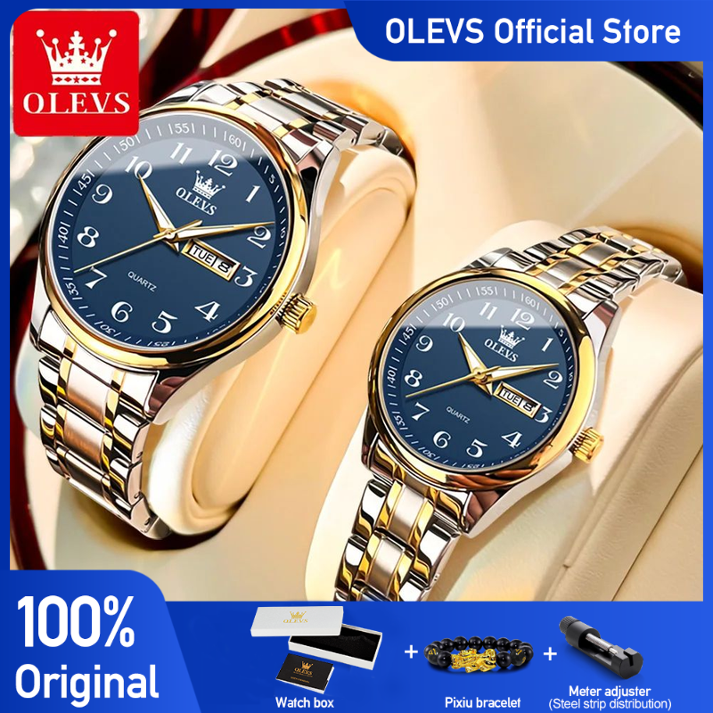 OLEVS 5567 Brand Couple Quartz - Mens Fashion In 40S ulasan dan harga