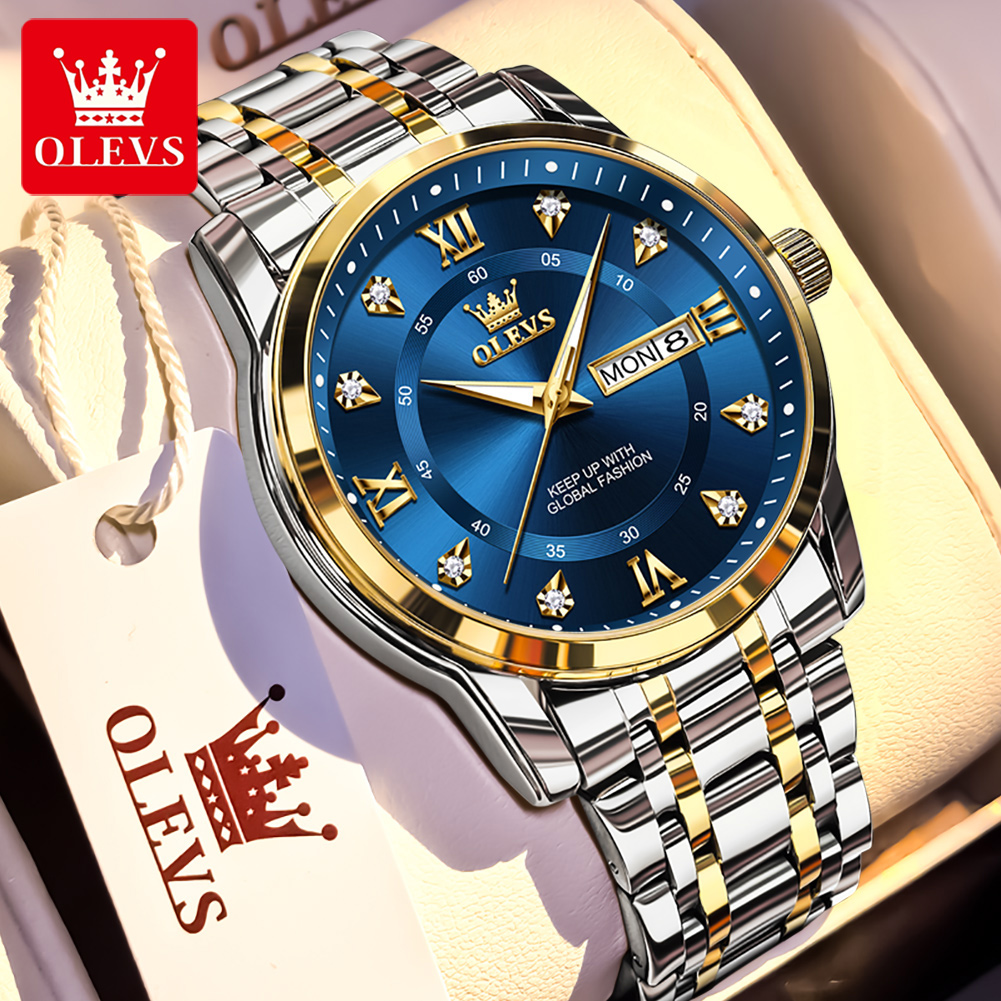 OLEVS Brand Fashion men's watc - Mens Fashion Week ulasan dan harga